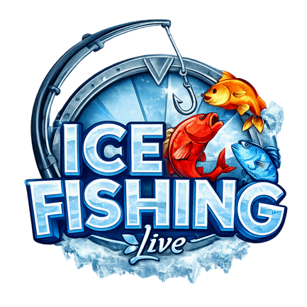 Ice Fishing ziemas tēmas slots ar makšķerēšanas bonusa raundi